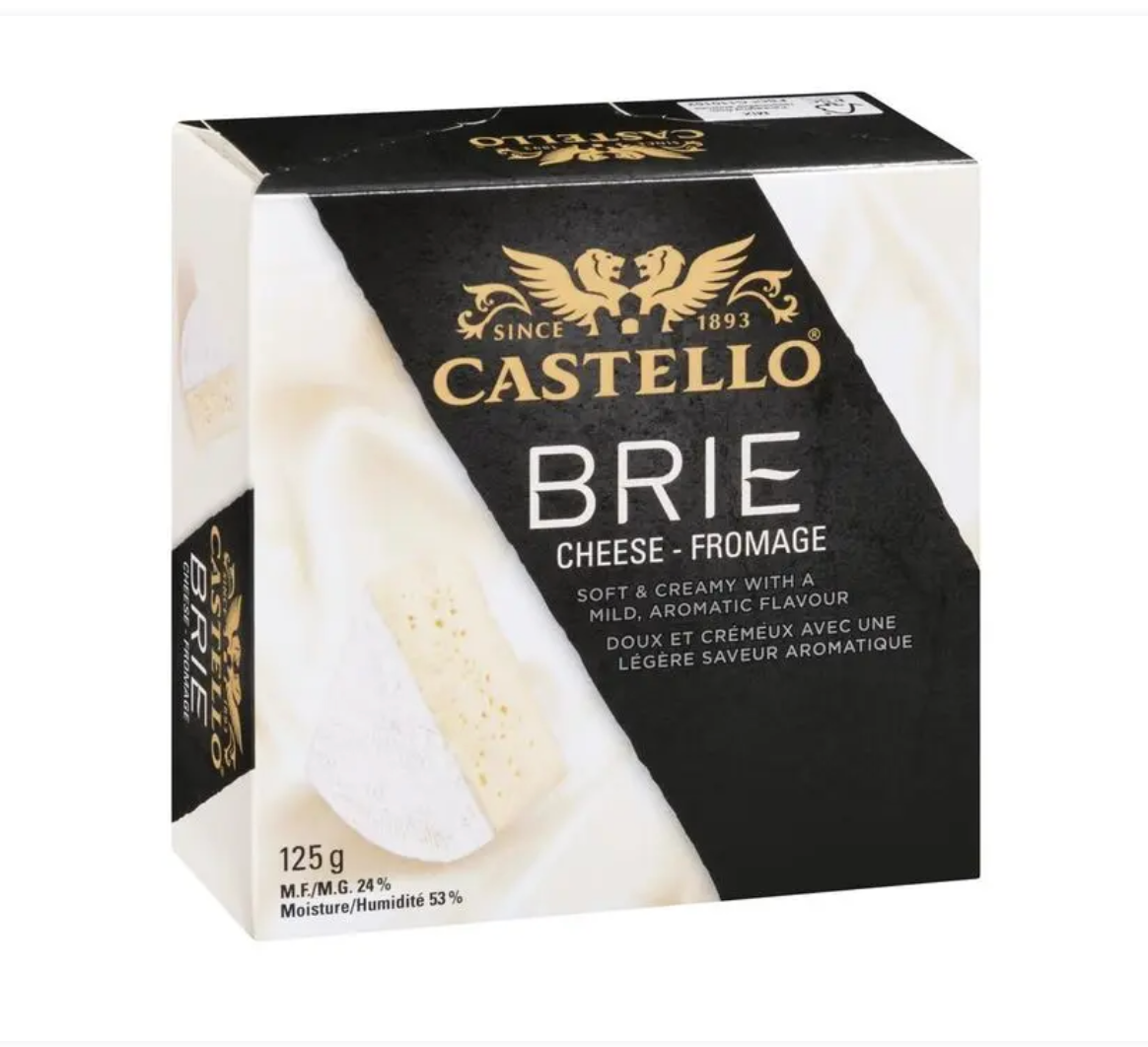 Box of Castello Brie cheese