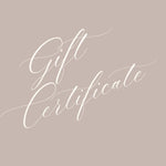 GIFT CERTIFICATE | $50.00 - $200.00 - Muse Baskets and Co.