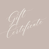 GIFT CERTIFICATE | $50.00 - $200.00 - Muse Baskets and Co.