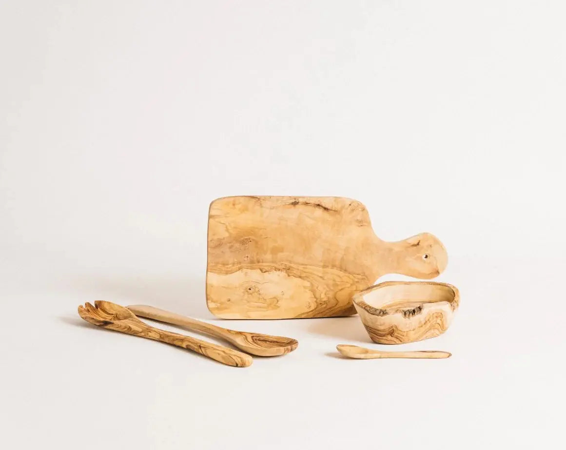 OLIVE WOOD UTENSIL SET - Muse Baskets and Co.