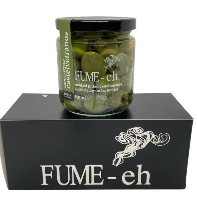SMOKED PITTED CASTELVETRANO OLIVES - Muse Baskets and Co.