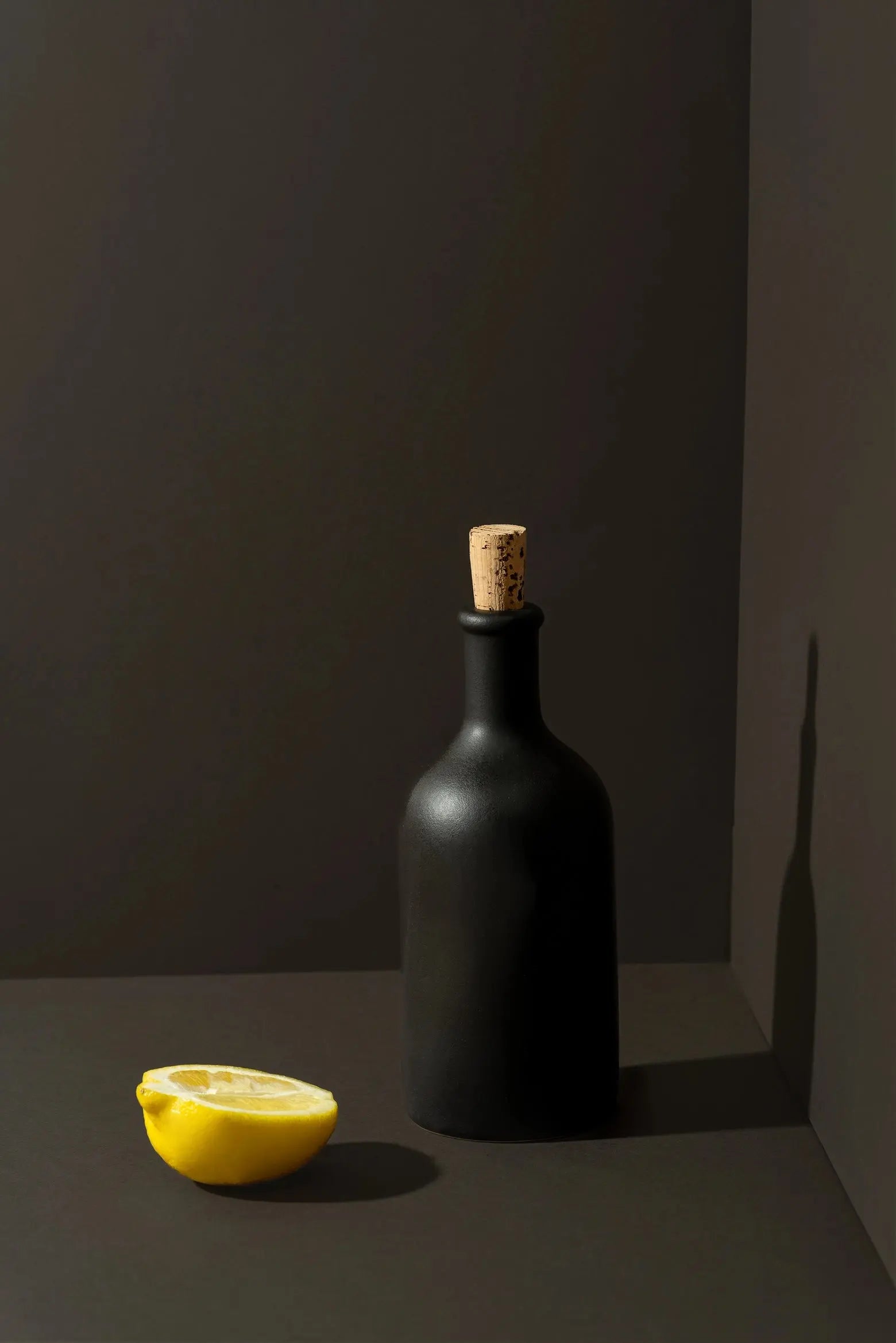 STONEWARE OLIVE OIL BOTTLE - Muse Baskets and Co.