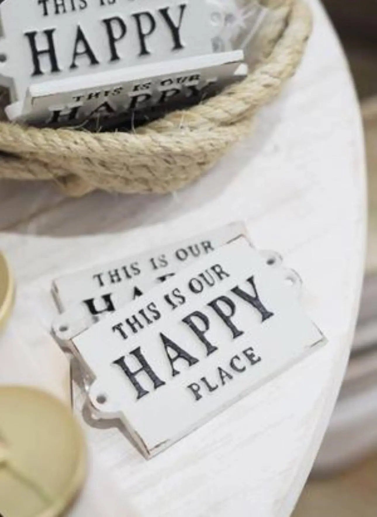 THIS IS OUR HAPPY PLACE SIGN - Muse Baskets and Co.