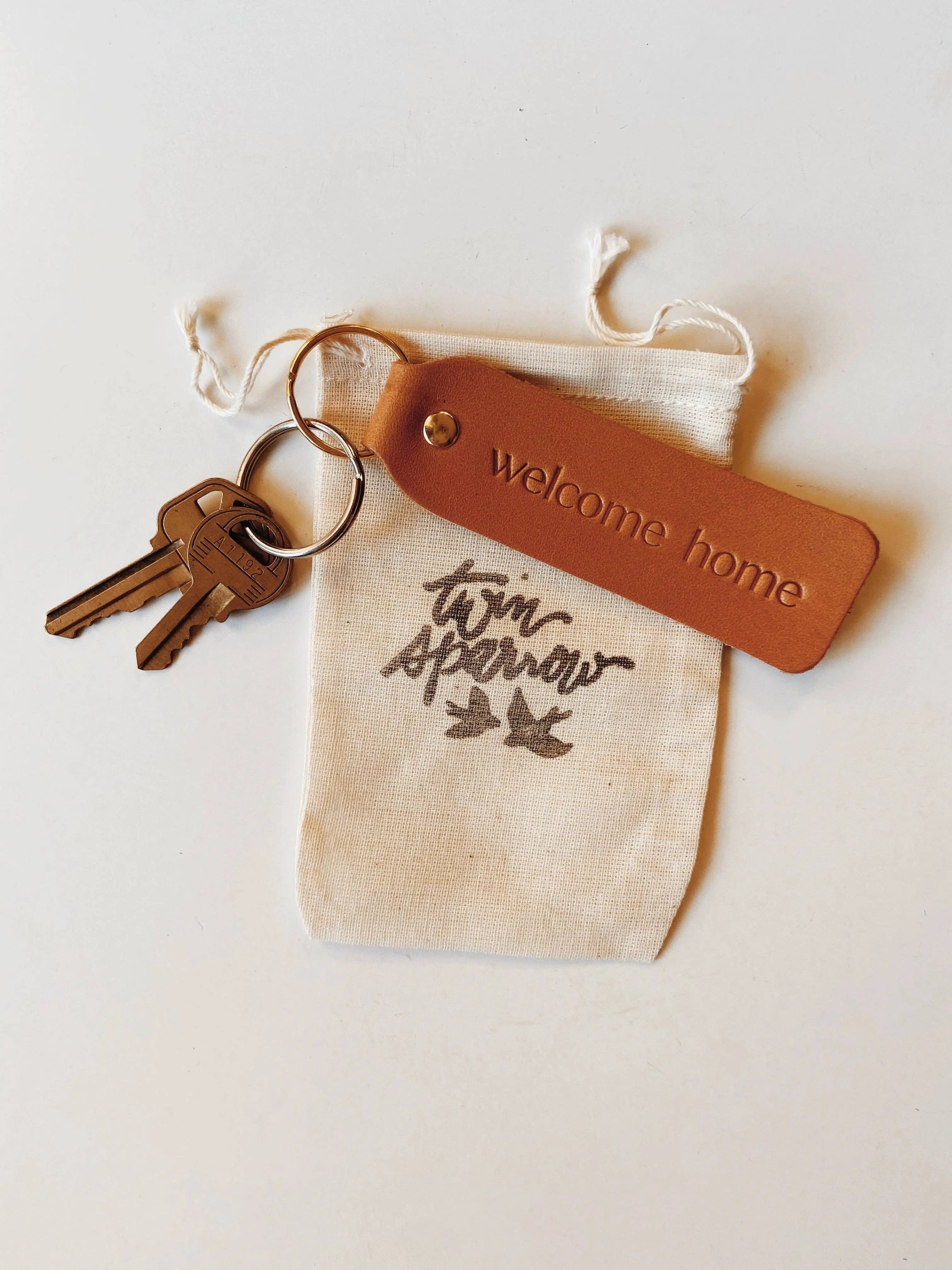 WELCOME HOME KEYCHAIN - Muse Baskets and Co.