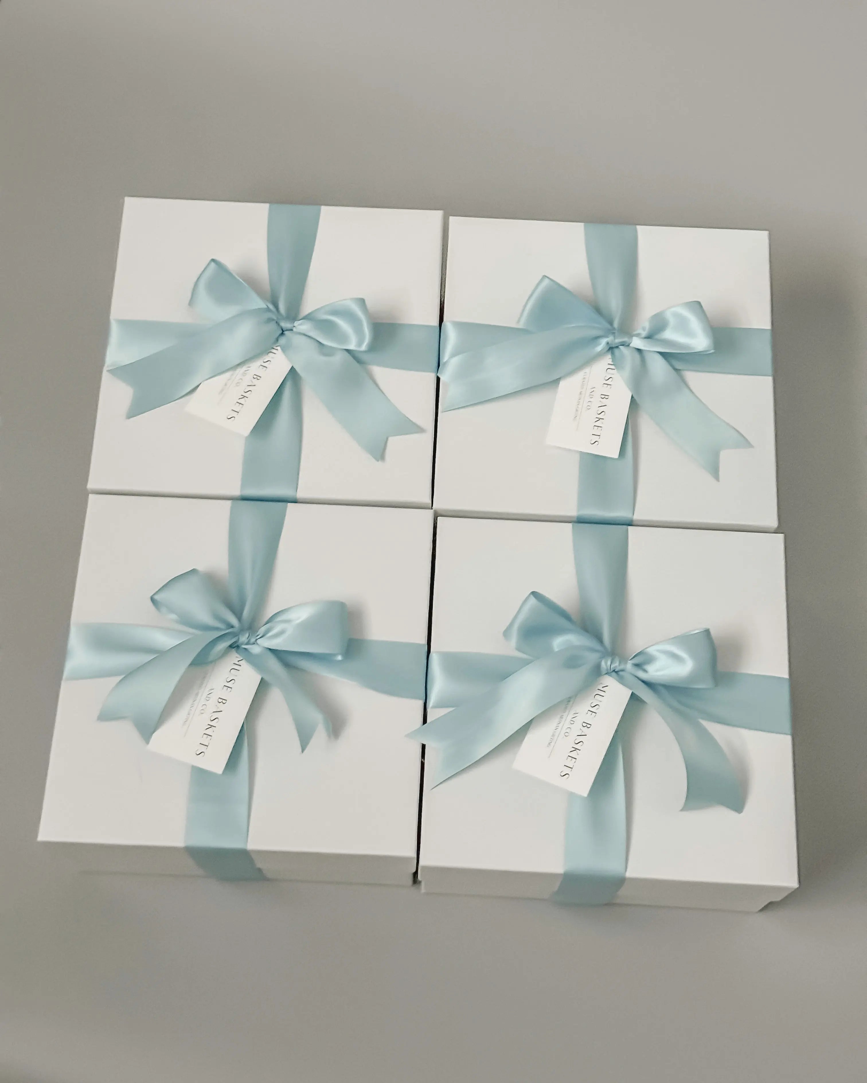 WHITE GIFT BOX - Muse Baskets and Co.