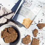 CRACKED PEPPER FLAXSEED CRACKERS - Muse Baskets and Co.