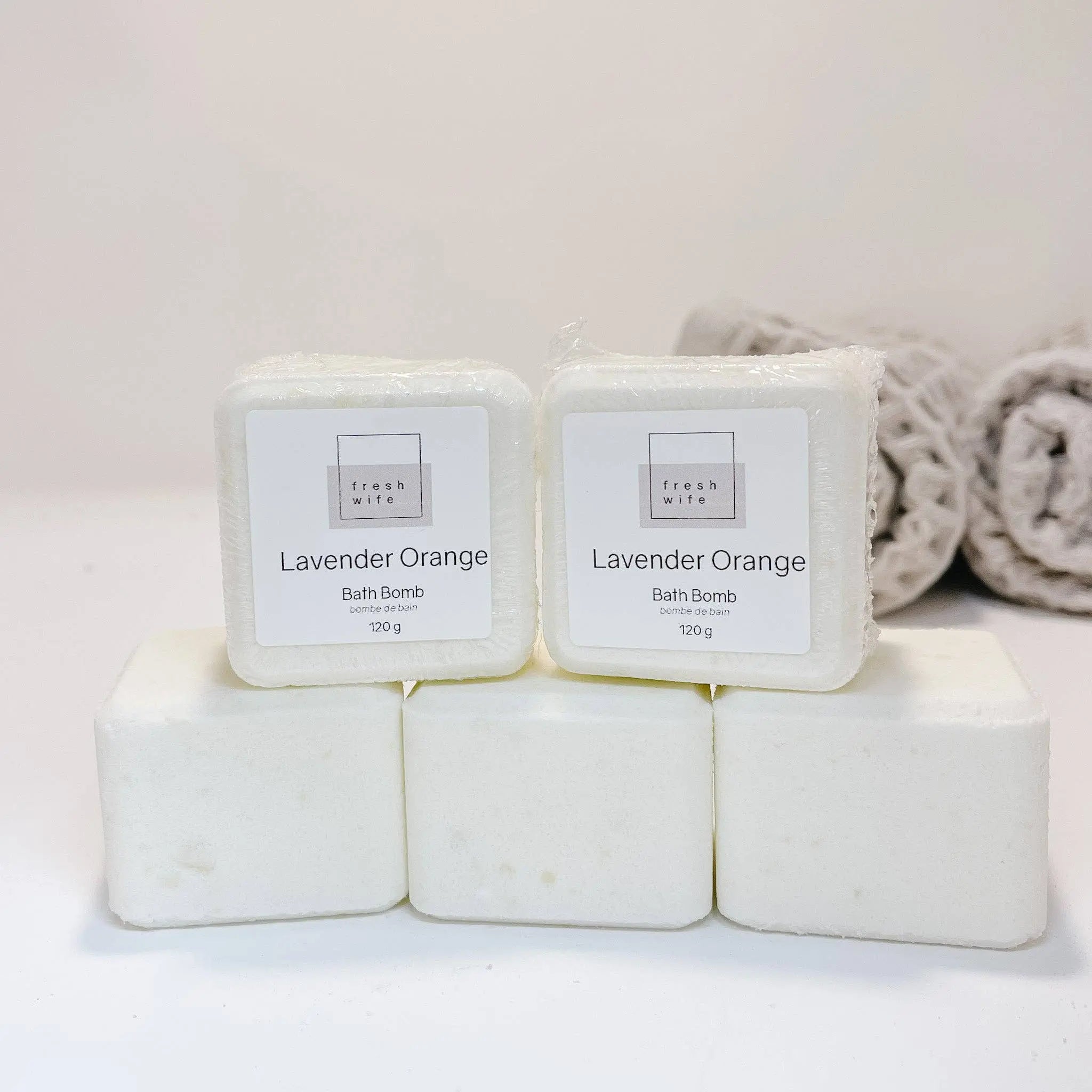 LAVENDER ORANGE BATH BOMB - Muse Baskets and Co.