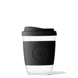SOL GLASS TRAVEL TUMBLER - BASALT BLACK - Muse Baskets and Co.