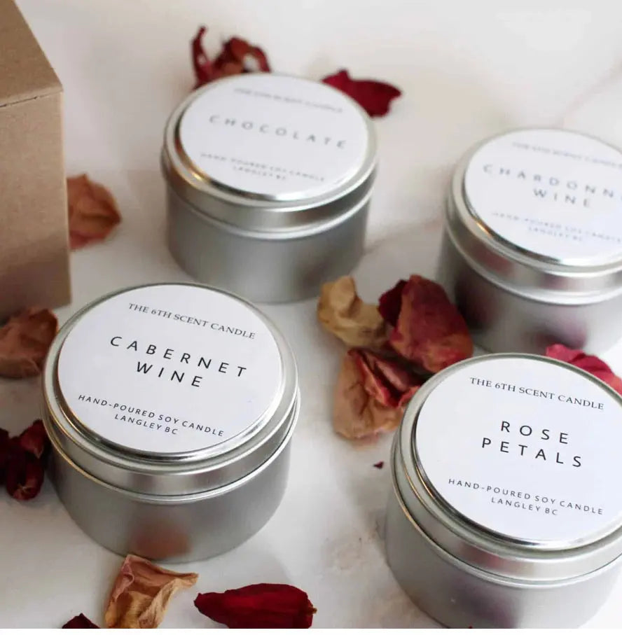 SOY TIN CANDLE - Muse Baskets and Co.