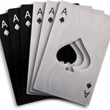 SPADE BEER OPENER, SILVER OR BLACK - Muse Baskets and Co.