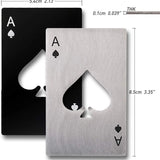 SPADE BEER OPENER, SILVER OR BLACK - Muse Baskets and Co.