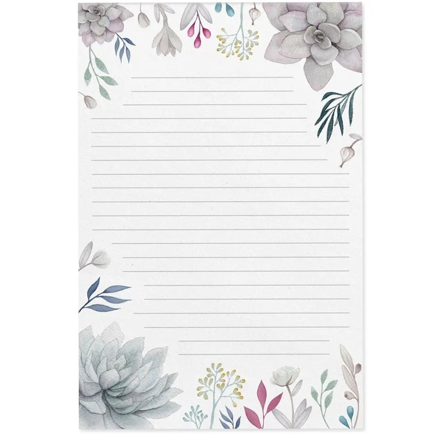 succulent notepad Unique Succulent Notepad for Creative Minds