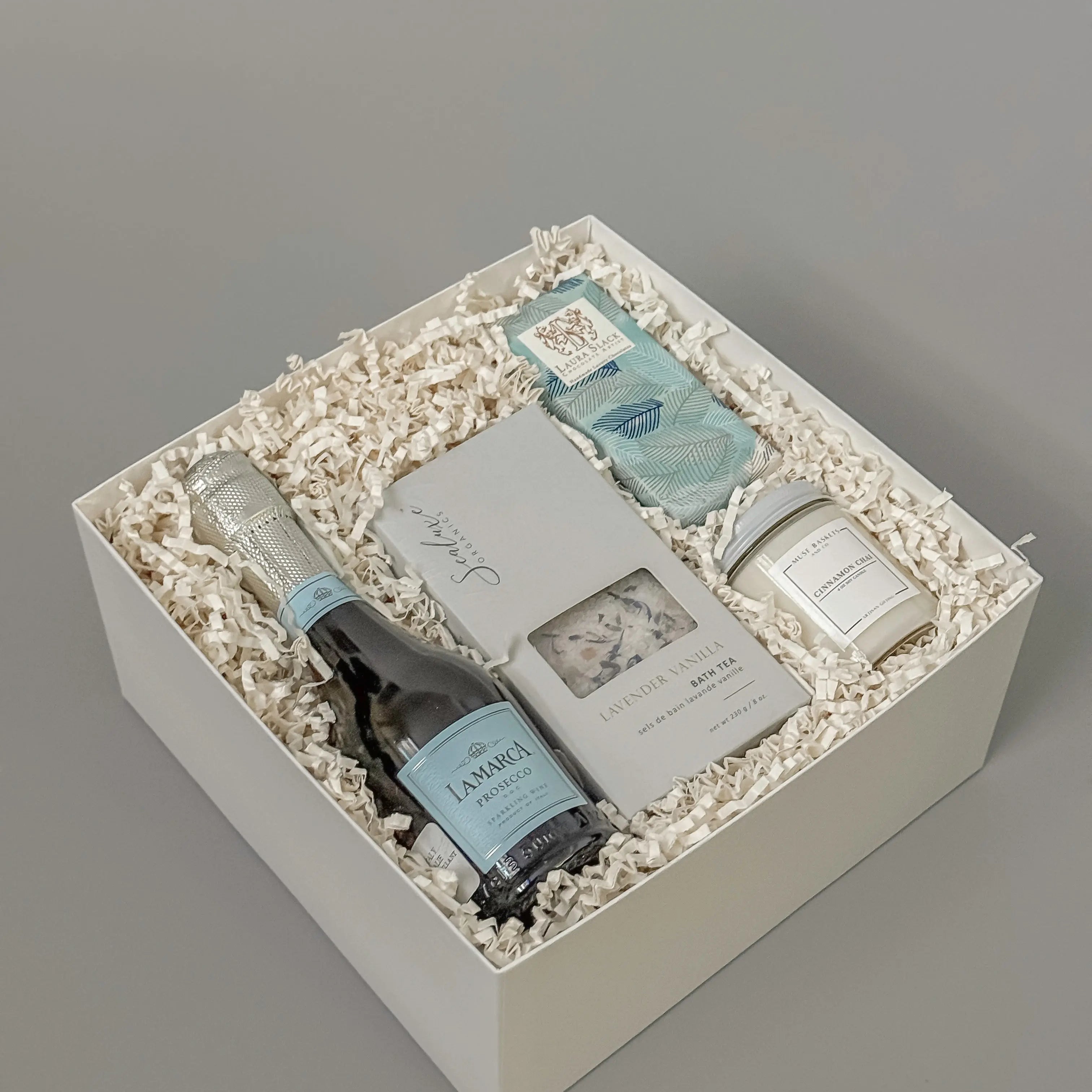 Breast cancer awareness gift basket with artisan products