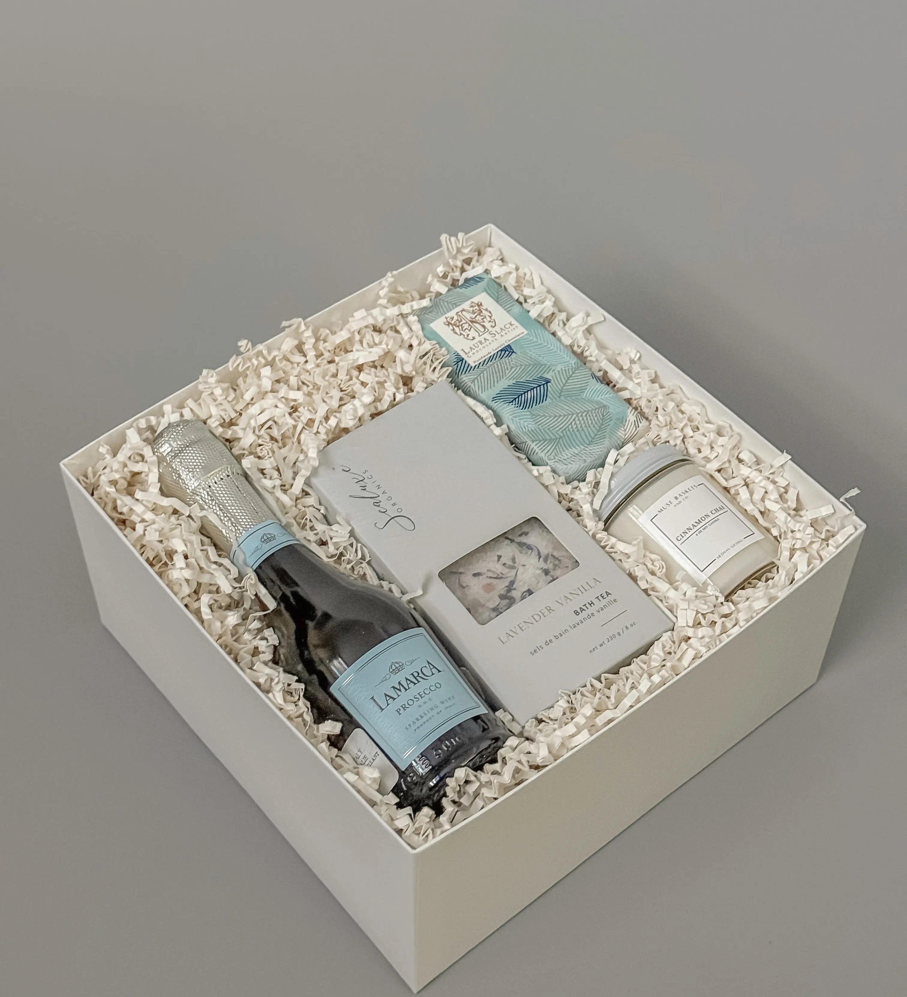 Breast cancer awareness gift basket with artisan products