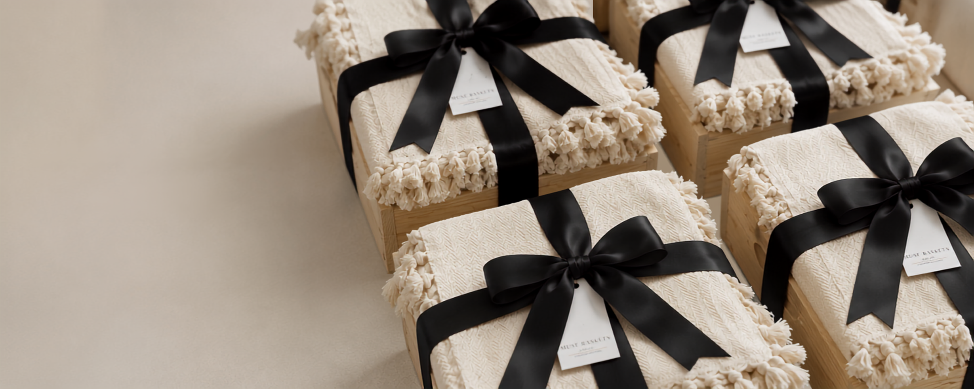 Real Estate and Property Developer Gifting, Gift baskets presented in a beautiful layout
