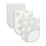 Beige Bear Burp Cloths