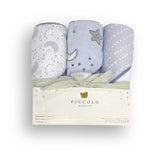 Blue Hooded Towels & Washcloths