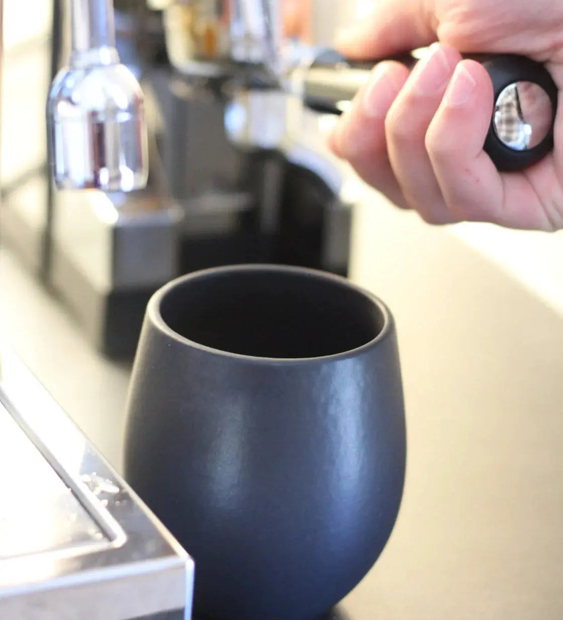COFFEE | TEA CUP - MATTE BLACK - Muse Baskets and Co.