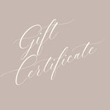 GIFT CERTIFICATE | $50.00 - $200.00 - Muse Baskets and Co.