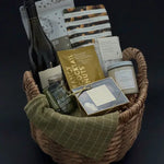 luxury gift basket side view