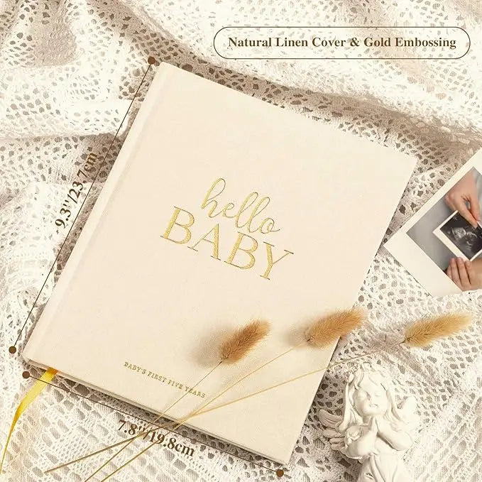 HELLO BABY MEMORY BOOK - Muse Baskets and Co.