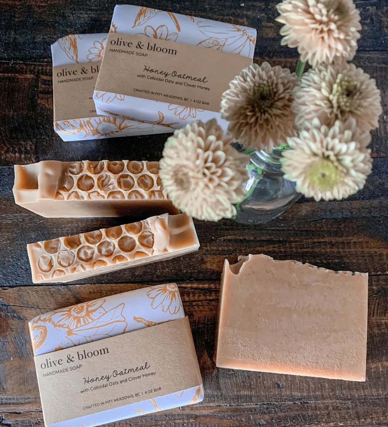 Olive & Bloom - Honey & Oatmeal Soap Olive & Bloom