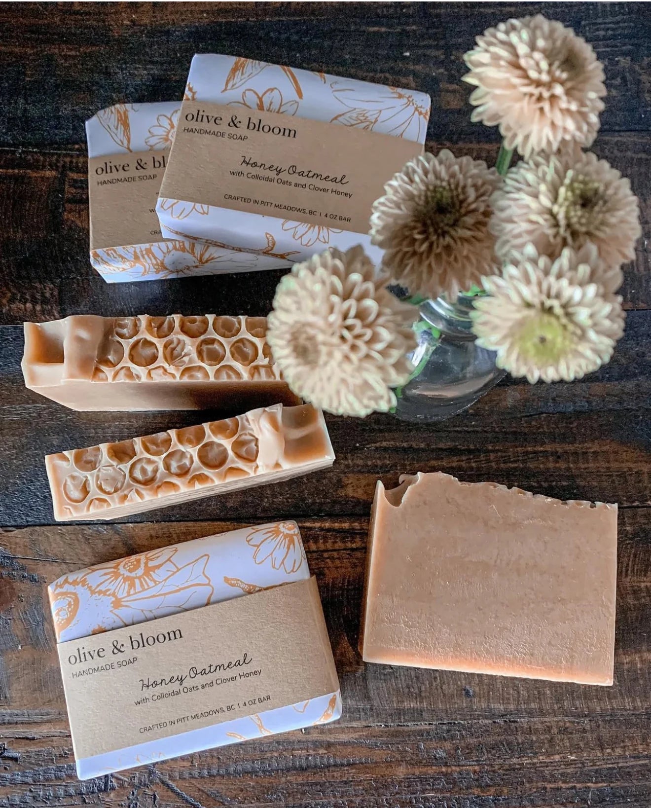 Olive & Bloom - Honey & Oatmeal Soap Olive & Bloom