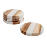MARBLE COASTERS - SET OF 2 GHARYAN STONEWARE