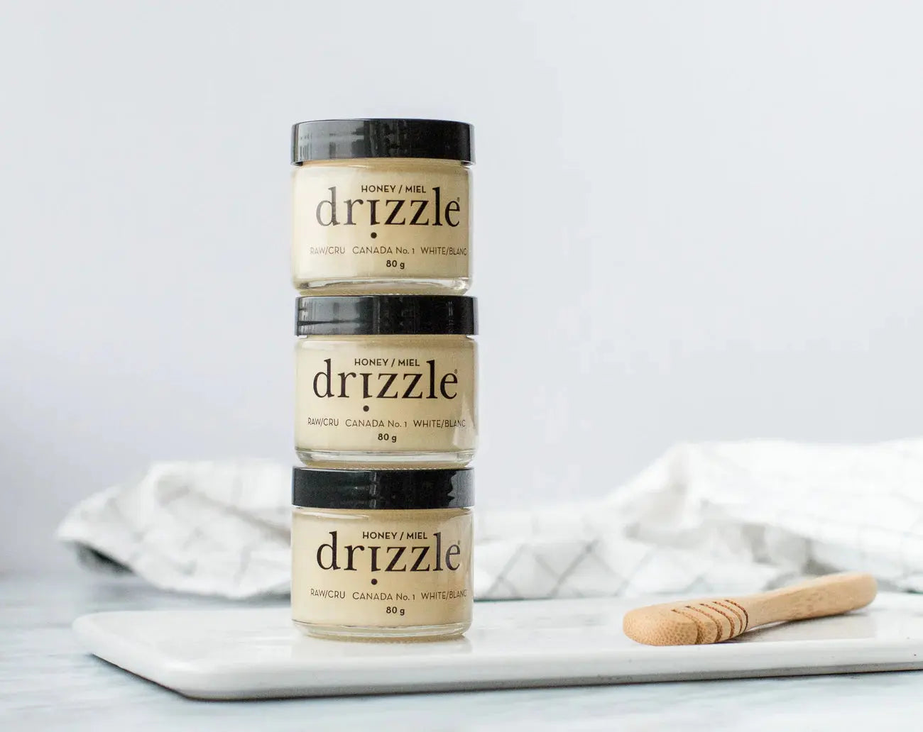 MINI WHITE RAW HONEY - Muse Baskets and Co.