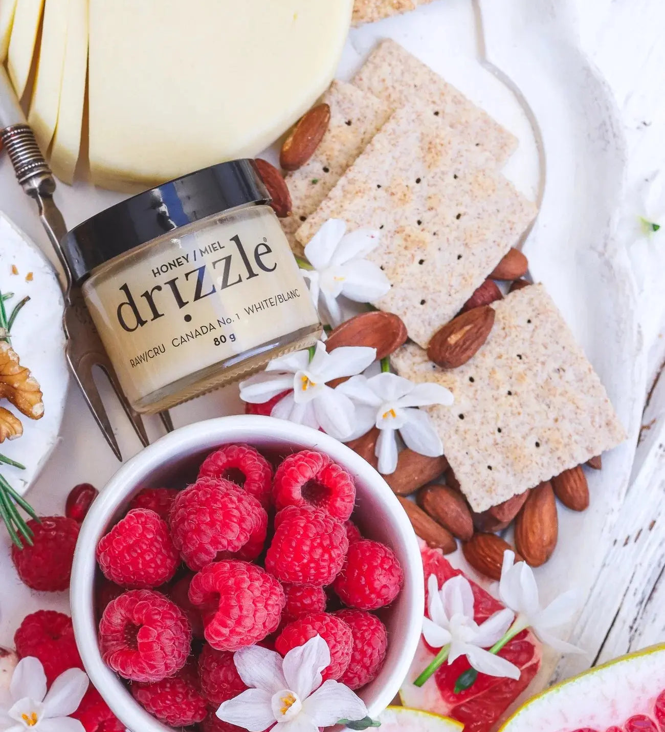 MINI WHITE RAW HONEY - Muse Baskets and Co.