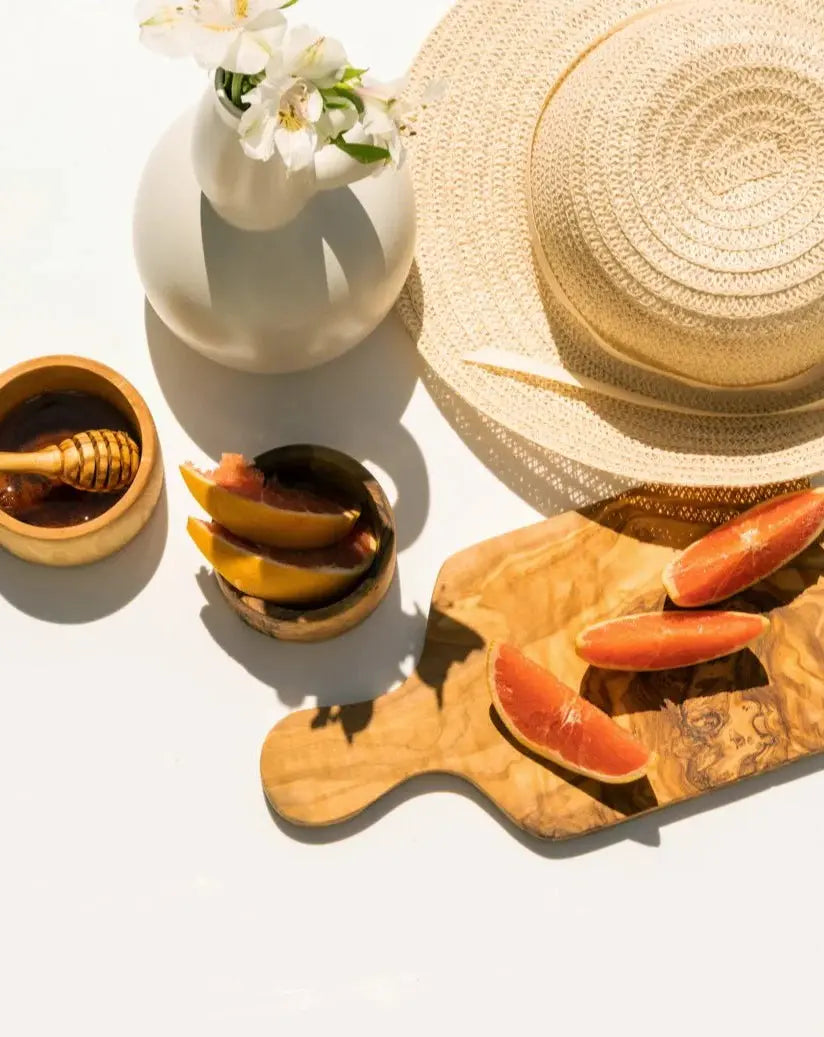 OLIVE WOOD CHEESE BOARD - Muse Baskets and Co.