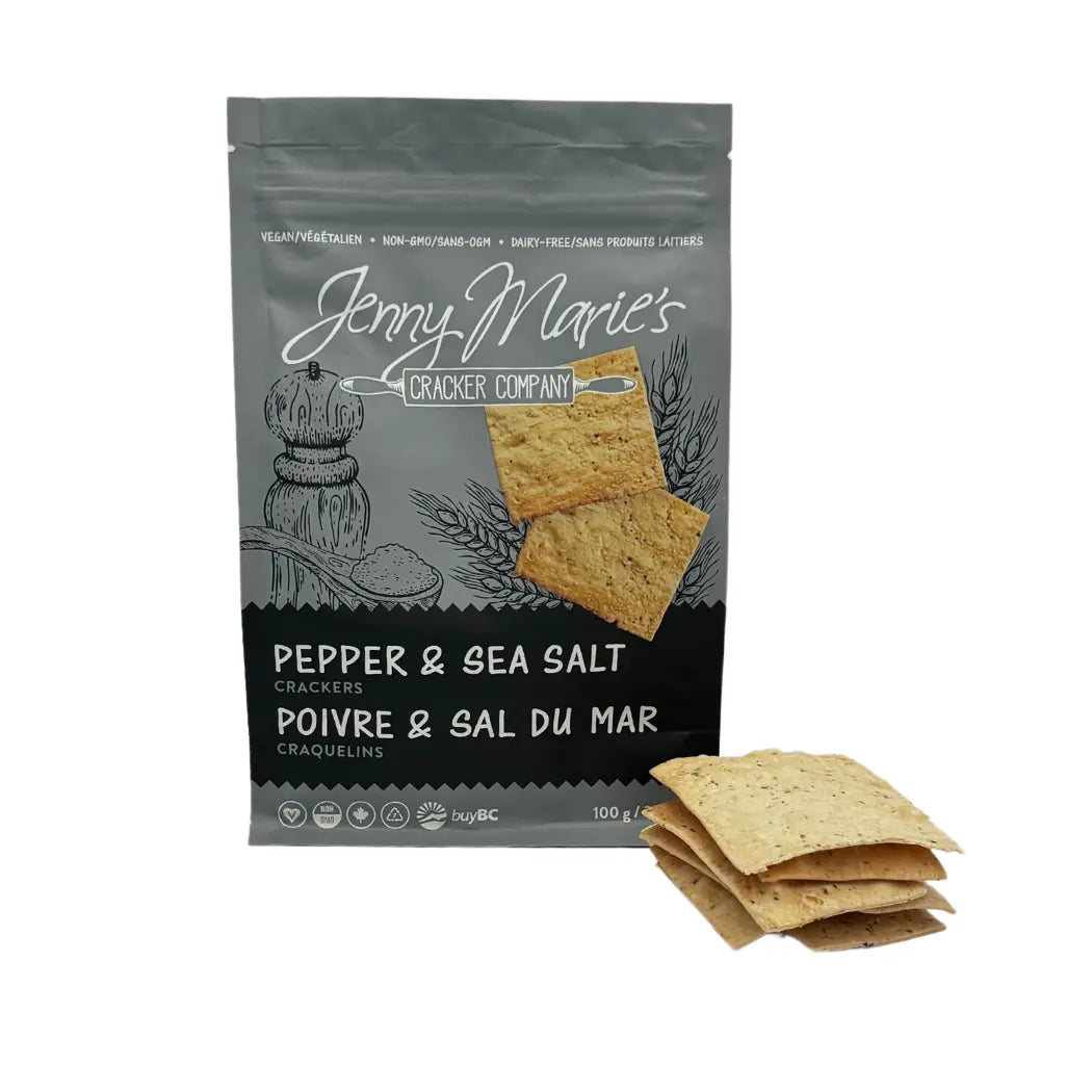 PEPPER AND SEA SALT CRACKERS - Muse Baskets and Co.