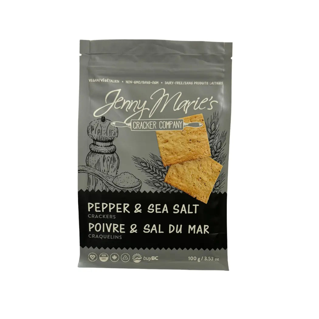 PEPPER AND SEA SALT CRACKERS - Muse Baskets and Co.