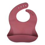 PINK SILICONE BIB | BABY & TODDLER - Muse Baskets and Co.