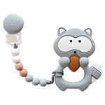 RACCOON TEETHER ON A BEADED STRAND - Muse Baskets and Co.