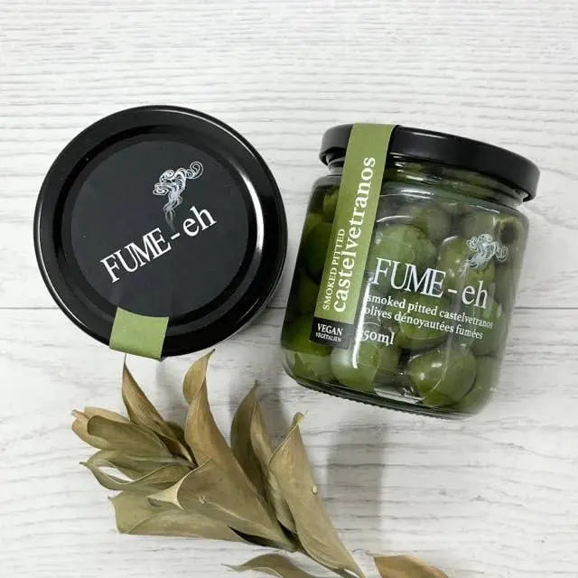 SMOKED PITTED CASTELVETRANO OLIVES - Muse Baskets and Co.