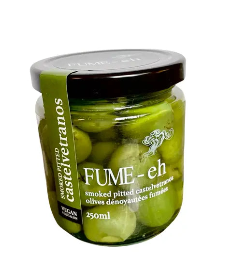 SMOKED PITTED CASTELVETRANO OLIVES - Muse Baskets and Co.