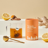 Turmeric Ginger Tonic Plant-Based Tea Bags, Canister of 10