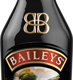 Baileys The Original Irish Cream in a 200ml black bottle with a gold cap and a gold and red label.
