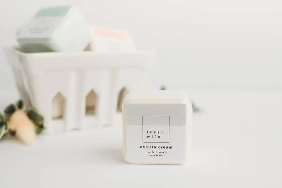 VANILLA CREAM BATH BOMB - Muse Baskets and Co.