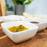 WHITE CERAMIC DIPPING BOWLS (SET OF 3) - Muse Baskets and Co.