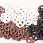 WHITE CHOCOLATE COVERED PRETZELS - Muse Baskets and Co.