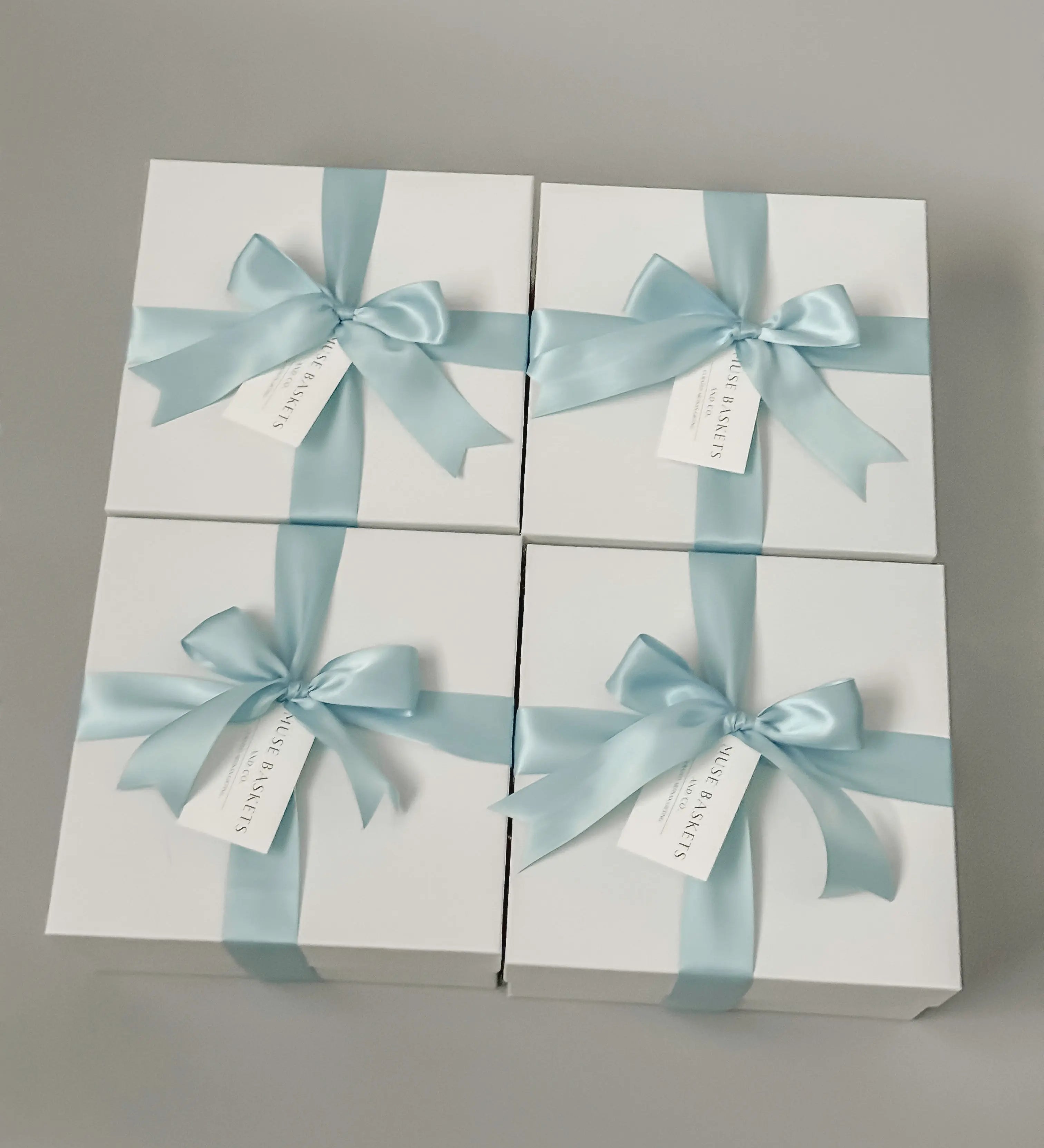 WHITE GIFT BOX - Muse Baskets and Co.