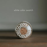 WOODEN MATCHES IN GLASS APOTHECARY JAR - Muse Baskets and Co.