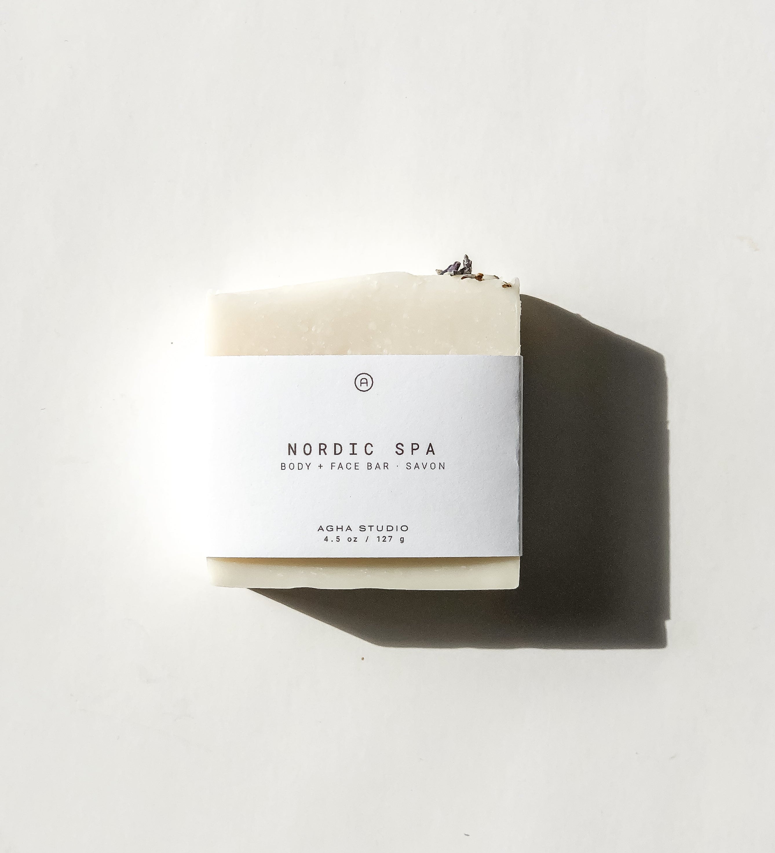 Agha Studio Nordic Spa body and face bar soap, a self-care product featured in Muse Baskets and Co. gift baskets