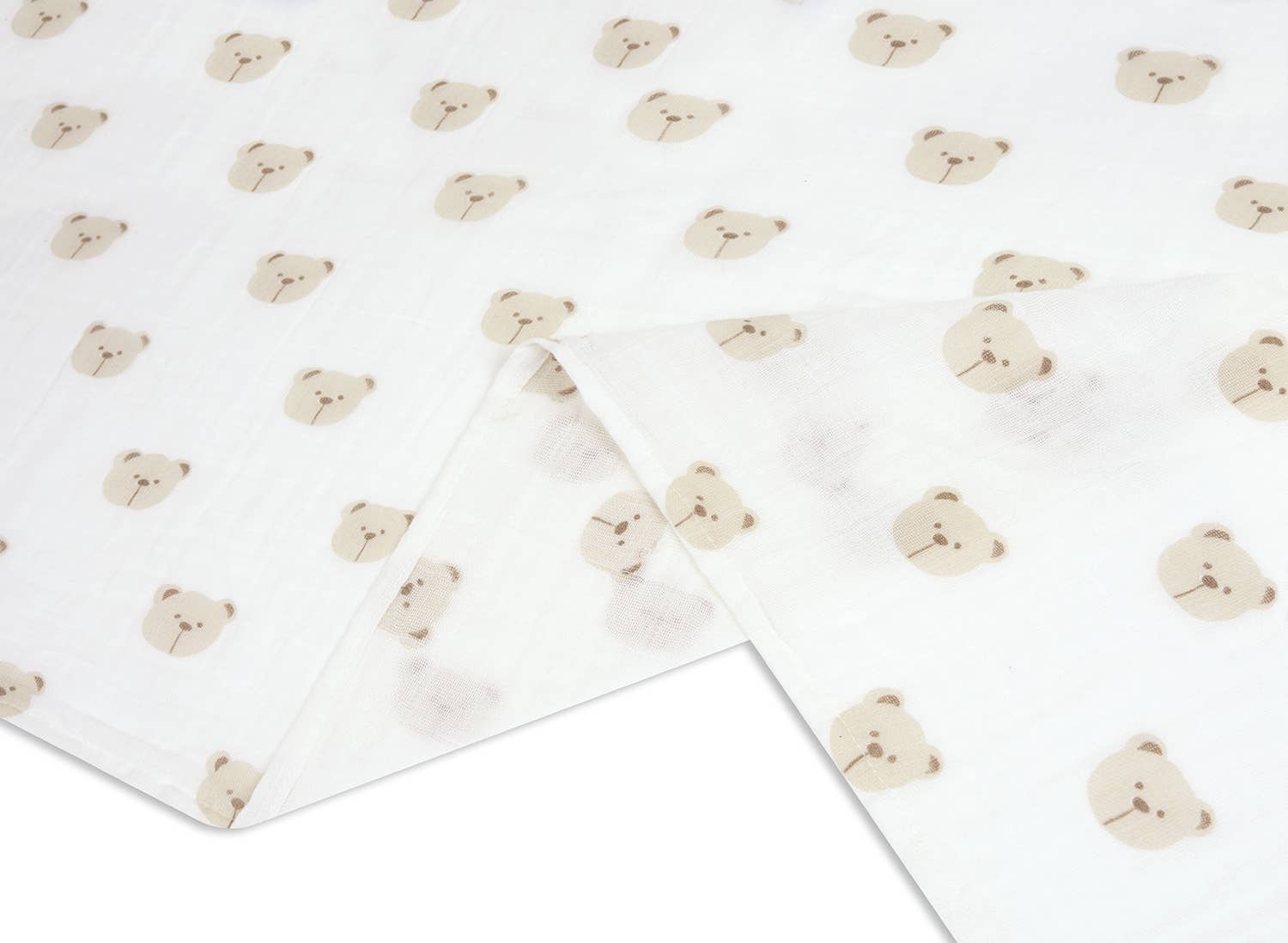 Close up of Beige Bear Swaddle