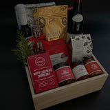 Crimson Celebration Gift Basket MUSE BASKETS AND CO.