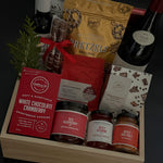 Crimson Celebration Gift Basket MUSE BASKETS AND CO.