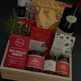 Crimson Celebration Gift Basket MUSE BASKETS AND CO.
