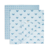 Blue Baby Bear Muslin Swaddles
